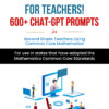 AI for Teachers! 600+ ChatGPT Prompts for Second Grade Teachers Using Common Core Mathematics